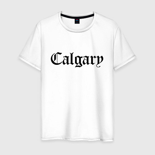 Мужская футболка Calgary - Canada / Белый – фото 1