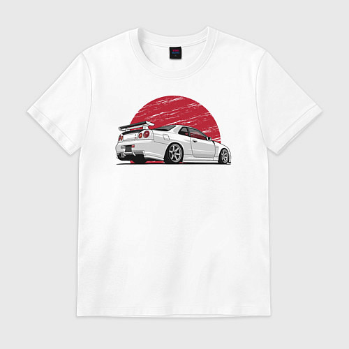 Мужская футболка Nissan Skyline art / Белый – фото 1