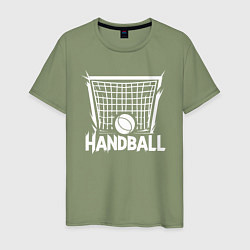 Мужская футболка Гандбольный мяч в воротах