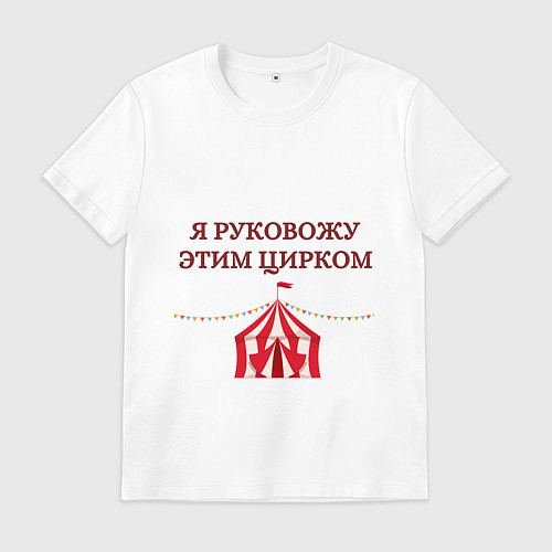 Мужская футболка Я руковожу этим цирком / Белый – фото 1