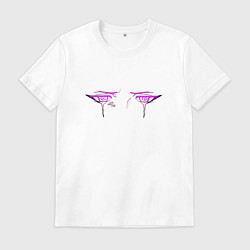 Футболка хлопковая мужская The Eyes of Eternity - Cyberpunk, цвет: белый