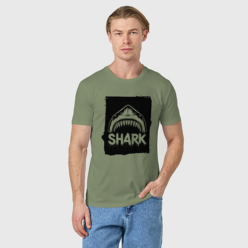 Мужская футболка Акула с открытой пастью / Авокадо – фото 3
