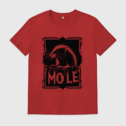 Мужская футболка Крот в рамке