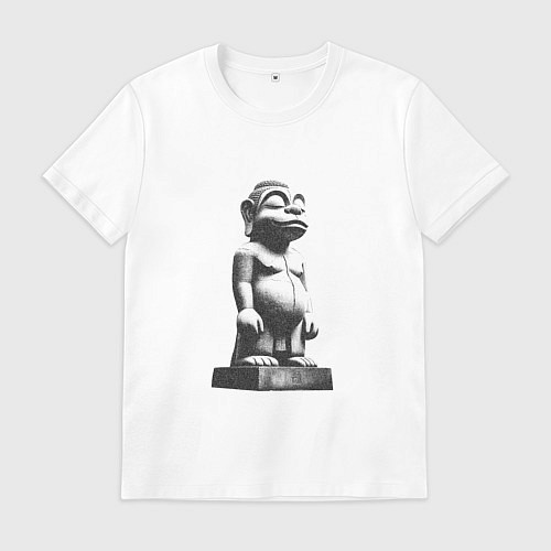 Мужская футболка Истукан / Белый – фото 1