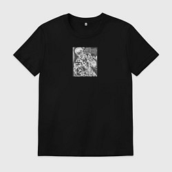 Футболка хлопковая мужская Берсерк Гатс, цвет: черный