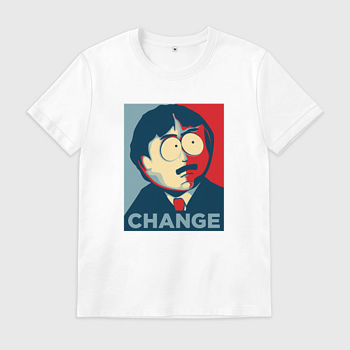 Мужская футболка Рэнди Марш постер / Белый – фото 1