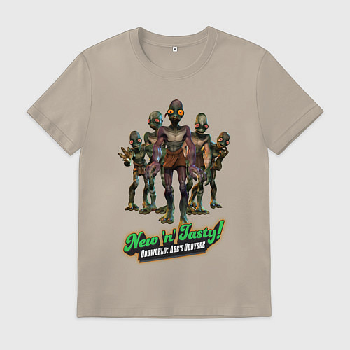 Мужская футболка Oddworld - Abes odyssey / Миндальный – фото 1