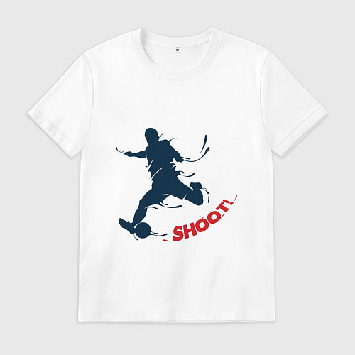 Мужская футболка Футболист / Белый – фото 1