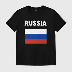 Мужская футболка Russia flag