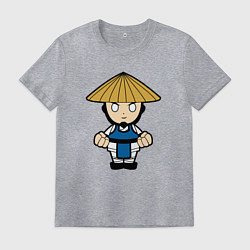 Футболка хлопковая мужская Raiden - Mortal Kombat, цвет: меланж