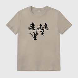 Мужская футболка Очень странные дела параллельный мир