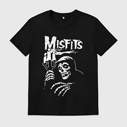 Мужская футболка Misfits скелет