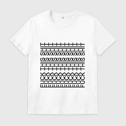 Футболка хлопковая мужская Fuck this shit pattern, цвет: белый