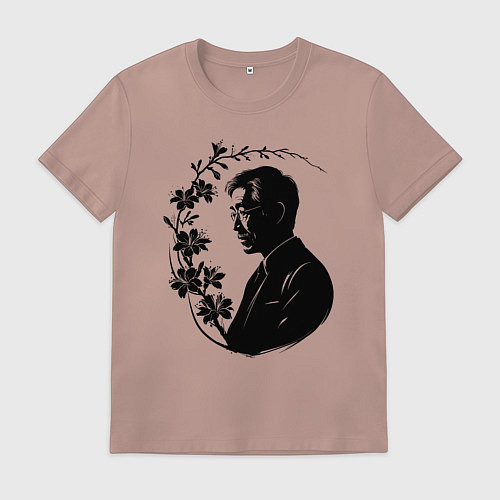 Мужская футболка Мастер волшебных цветов Миядзаки / Пыльно-розовый – фото 1