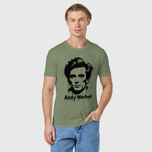 Мужская футболка Молодой Энди Уорхол / Авокадо – фото 3