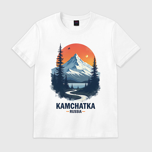 Мужская футболка Kamchatka / Белый – фото 1