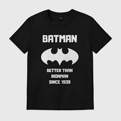 Мужская футболка Бэтмен лучше железного человека