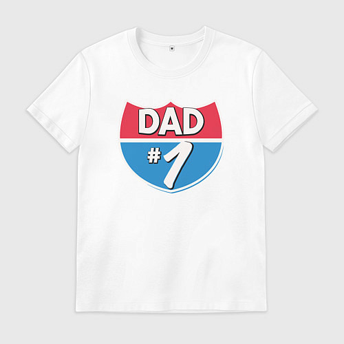 Мужская футболка Dad 1 / Белый – фото 1