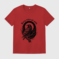 Мужская футболка Готическая ворона сидит на ветке