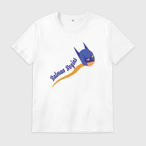 Мужская футболка Бэтмен начинается / Белый – фото 1