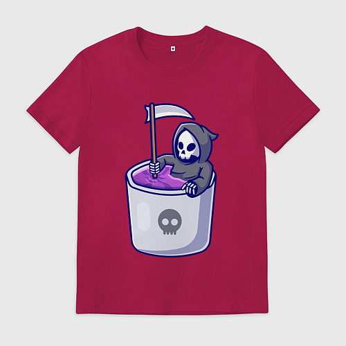 Мужская футболка Ванна смерти / Маджента – фото 1