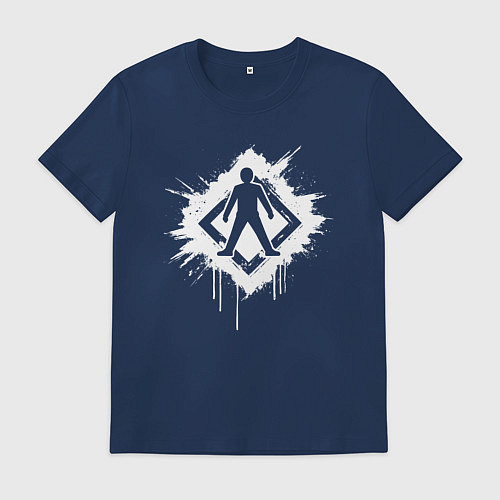 Мужская футболка Главная дорога человеку / Тёмно-синий – фото 1