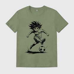 Мужская футболка Футбольная атака аниме