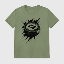 Мужская футболка Чёрная хоккейная шайба