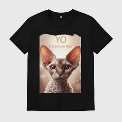 Мужская футболка Yo - Im Devon Rex