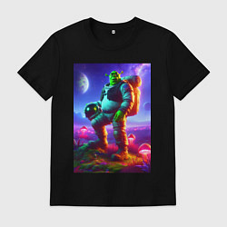 Мужская футболка Космонавт Шрек на похожей планете