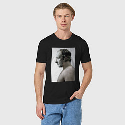 Футболка хлопковая мужская Пила, цвет: черный — фото 2