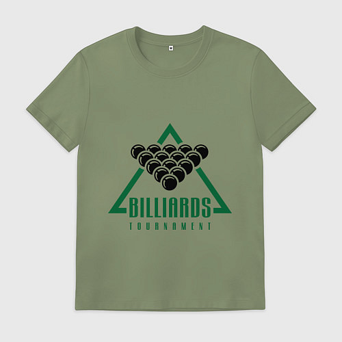 Мужская футболка Billiards tournament / Авокадо – фото 1