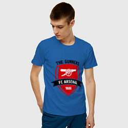 Футболка хлопковая мужская FC Arsenal: The Gunners цвета синий — фото 2