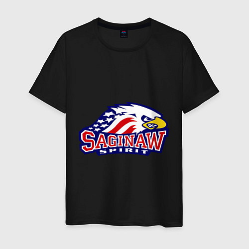 Мужская футболка HC Saginaw Spirit / Черный – фото 1