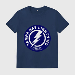 Футболка хлопковая мужская HC Tampa Bay Lightning, цвет: тёмно-синий