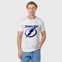 Футболка хлопковая мужская HC Tampa Bay, цвет: белый — фото 2