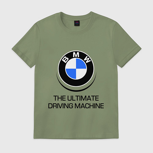 Мужская футболка BMW Driving Machine / Авокадо – фото 1