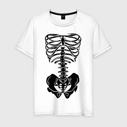 Мужская футболка Скелет / Белый – фото 1