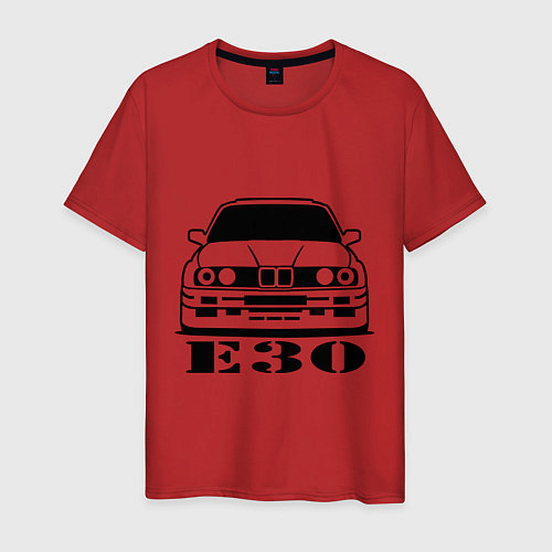 Мужская футболка E30 / Красный – фото 1