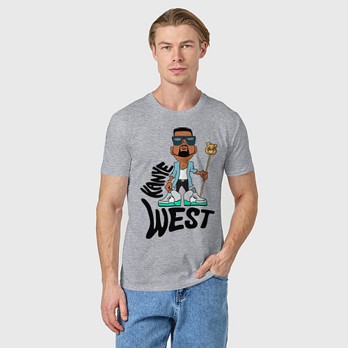 Мужская футболка Kanye West Boy / Меланж – фото 3