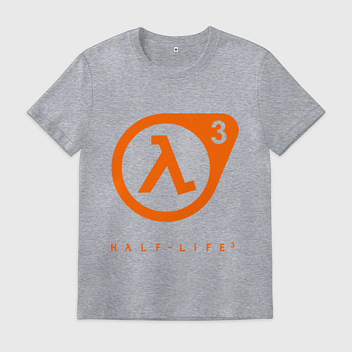 Мужская футболка Half-Life 3 / Меланж – фото 1