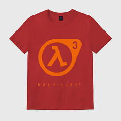Футболка хлопковая мужская Half-Life 3, цвет: красный