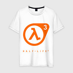 Футболка хлопковая мужская Half-Life 3, цвет: белый