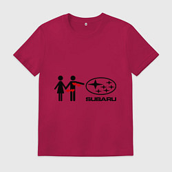 Мужская футболка I love subaru