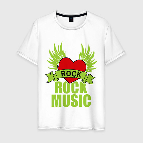 Мужская футболка Rock Music Love / Белый – фото 1