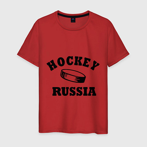 Мужская футболка Hockey Russia / Красный – фото 1