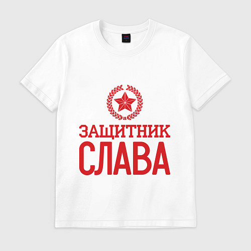 Мужская футболка Защитник Слава / Белый – фото 1