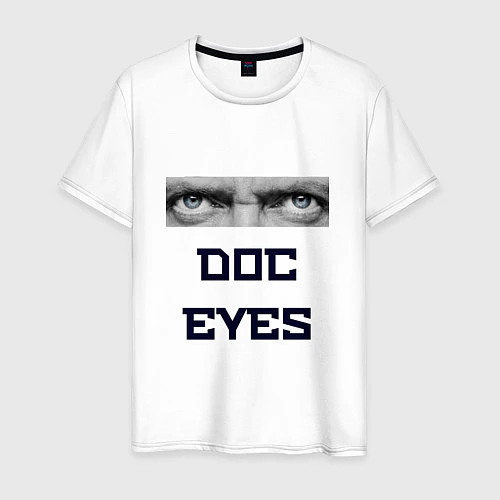 Мужская футболка Doc Eyes / Белый – фото 1