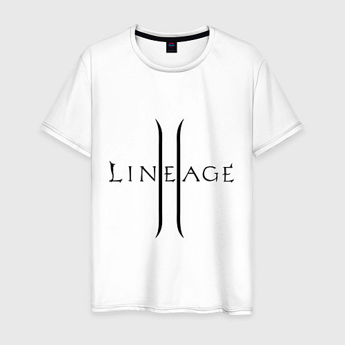 Мужская футболка Lineage logo / Белый – фото 1