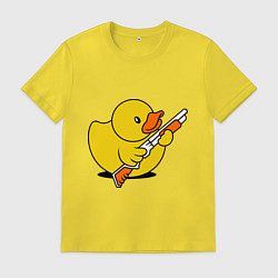 Мужская футболка Утенок с ружъем